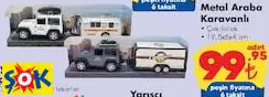 GOKİDY METAL ARABA KARAVANLI OYUNCAK